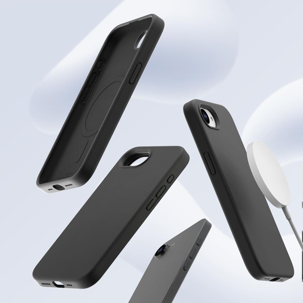 Husa Spate Araree Aero Typo Skin MagSafe pentru iPhone 16e AR20-02299A Negru thumb