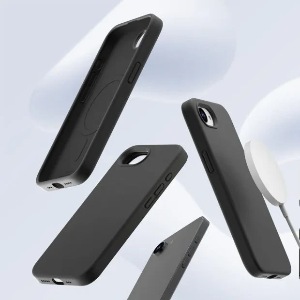 Husa Spate Araree Aero Typo Skin MagSafe pentru iPhone 16e AR20-02299A Negru