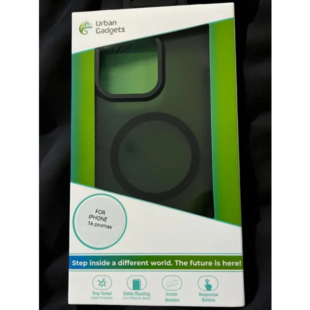 Husa Spate Urban Gadgets MagForce pentru iPhone 16 Pro Max Negru