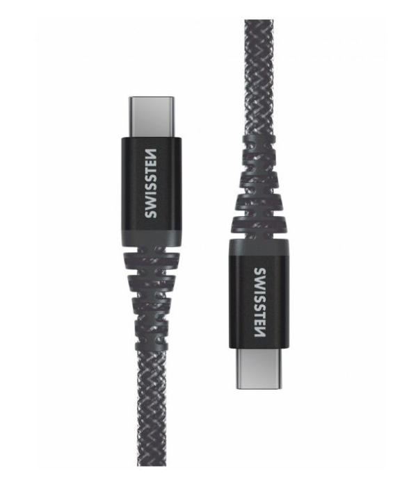 DATA CABLE SWISSTEN KEVLAR USB-C / USB-C 1.5 M ANTRACIT thumb