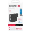 Incarcator Retea Swissten Gan 3xUsb-C 1x Usb-A 100W PD