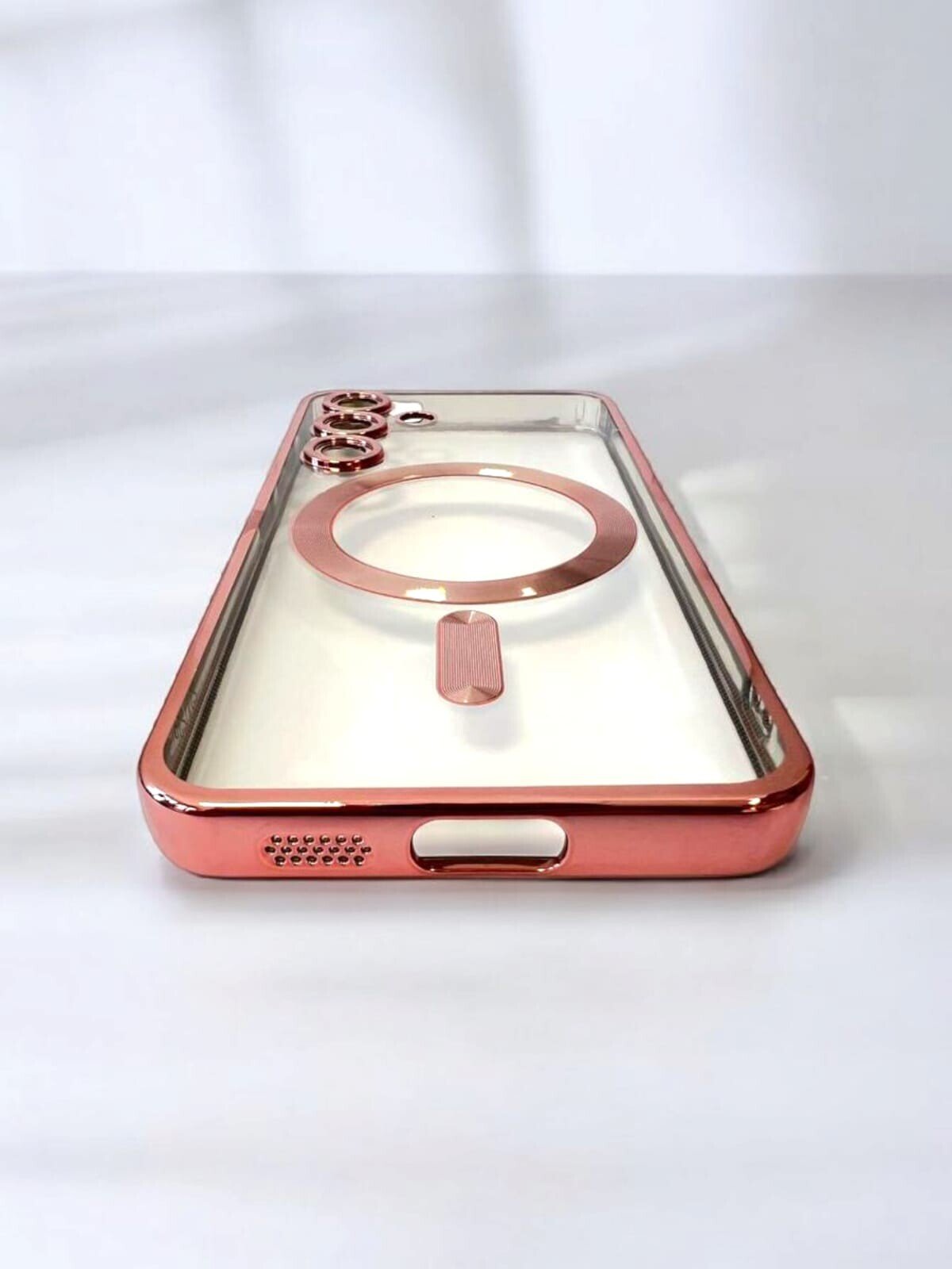 Husa Spate Beauty Lens Frame MagSafe pentru Sam Gal S25 Bulk Roz/Mov thumb