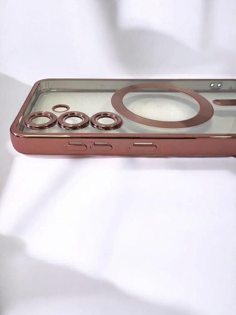 Husa Spate Beauty Lens Frame MagSafe pentru Sam Gal S25 Bulk Roz/Mov thumb