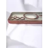 Husa Spate Beauty Lens Frame MagSafe pentru Sam Gal S25 Bulk Roz/Mov