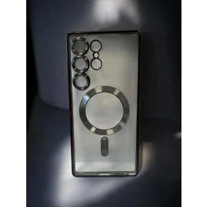 Husa Spate Beauty Lens Frame MagSafe pentru Sam Gal S25 Ultra Bulk Negru