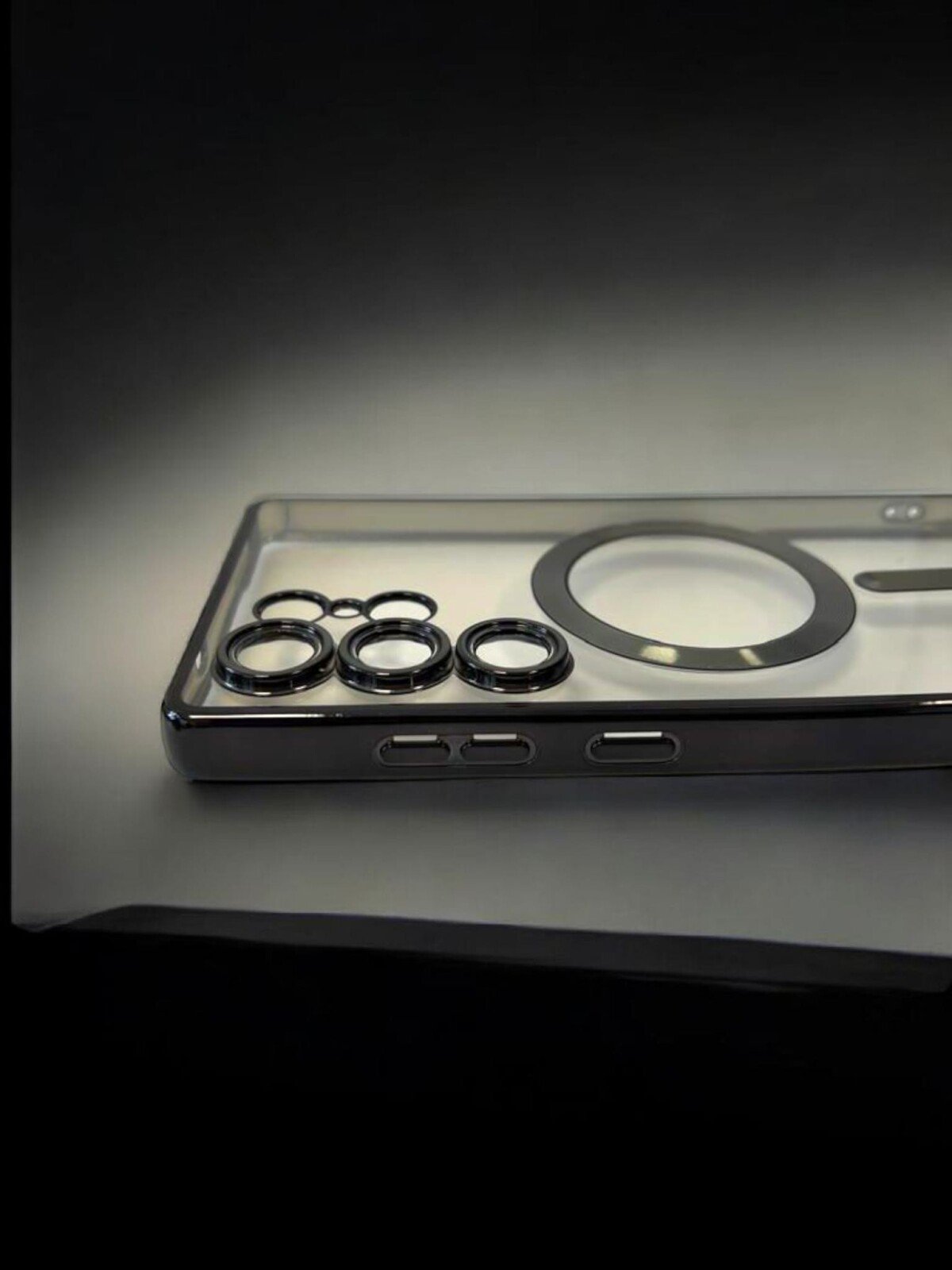 Husa Spate Beauty Lens Frame MagSafe pentru Sam Gal S25 Ultra Bulk Negru thumb