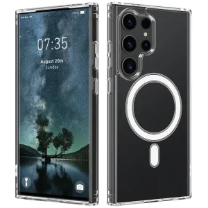 Husa Spate Hard MagSafe pentru Samsung Galaxy S25 Ultra Bulk Transparent