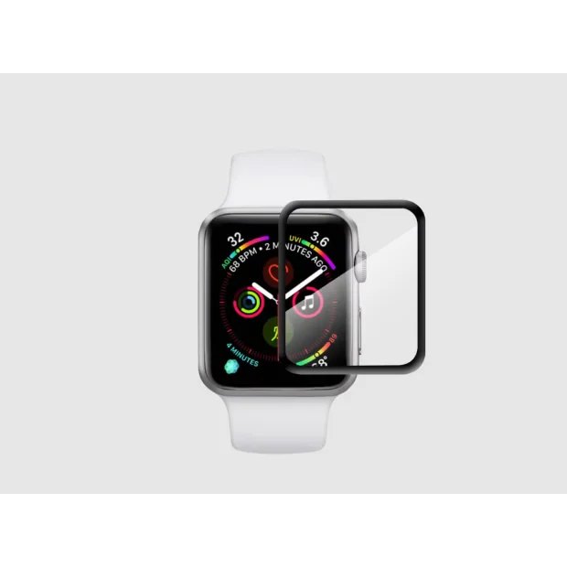 Folie Protectie Ceas Urban Gadgets Sapphire 3D Full  pentru Apple Watch 46mm(2024) Negru