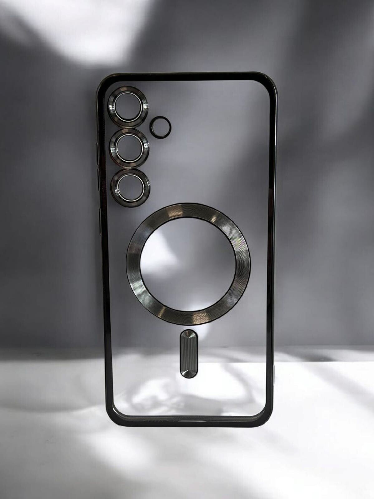 Husa Spate Beauty Lens Frame MagSafe pentru Sam Gal S25 Plus Bulk Negru thumb