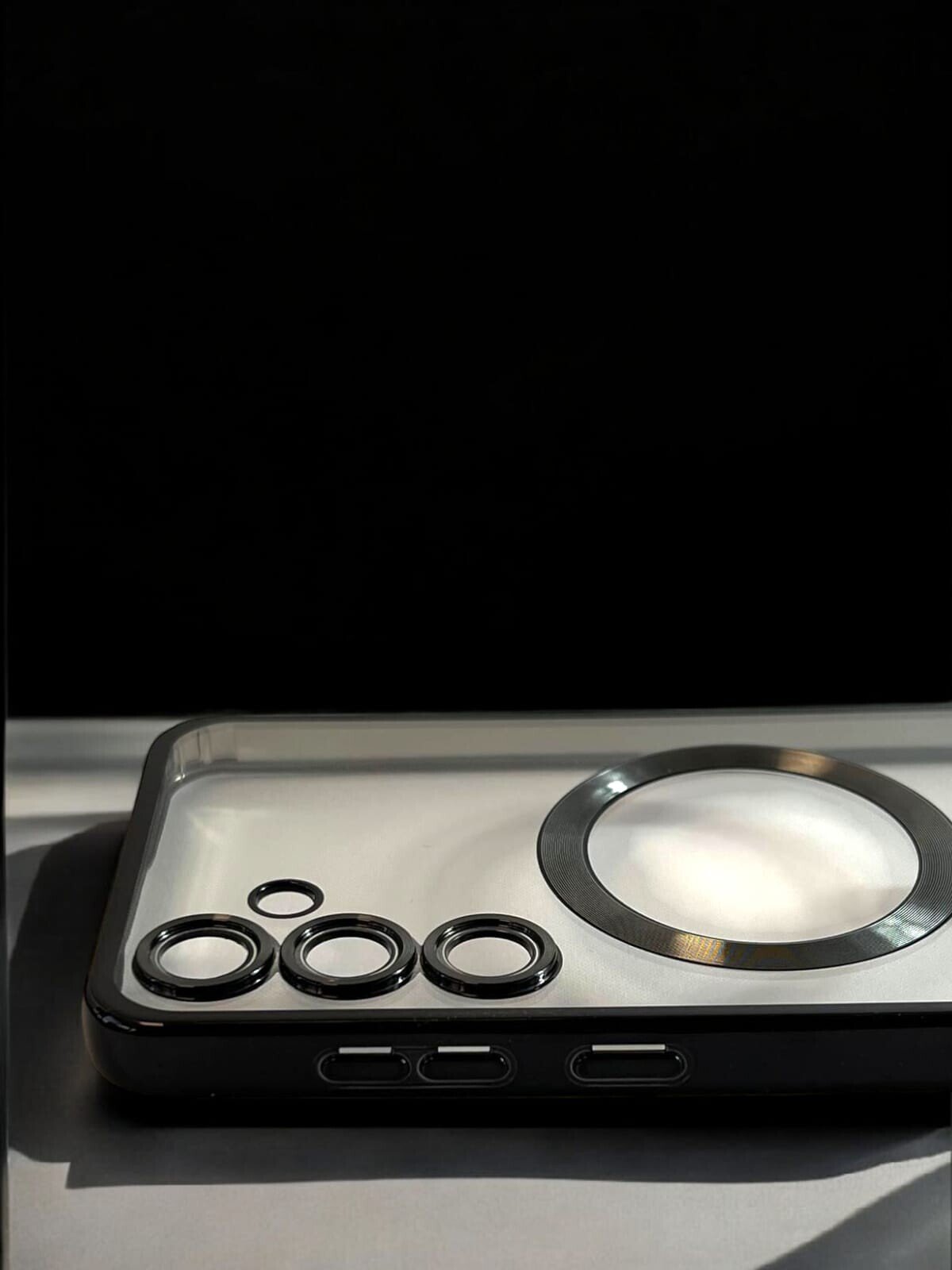 Husa Spate Beauty Lens Frame MagSafe pentru Sam Gal S25 Plus Bulk Negru thumb