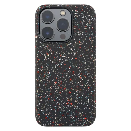 Husa Spate Cellularline Sensation Dots pentru iPhone 14 Pro  Negru
