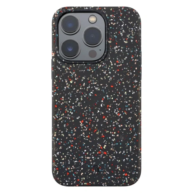 Husa Spate Cellularline Sensation Dots pentru iPhone 14 Pro  Negru