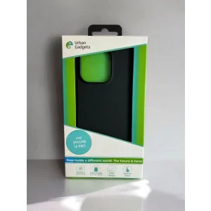 Husa Spate Urban Gadgets Silicon Soft MagSafe pentru iPhone 14 Pro Negru