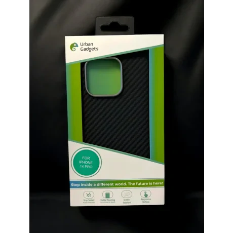 Husa Spate Hard Urban Gadgets MagForce Aramid pentru iPhone 14 Pro Negru