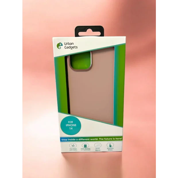 Husa Spate Urban Gadgets Silicon Soft MagSafe pentru iPhone 14 Roz