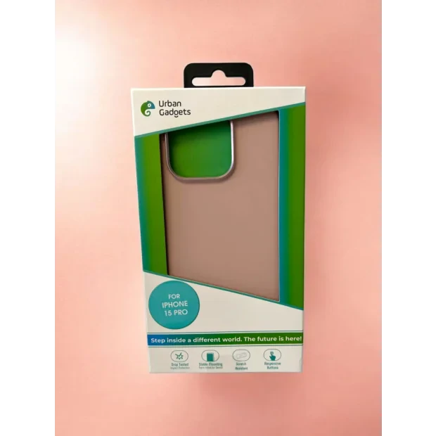 Husa Spate Urban Gadgets Silicon Soft MagSafe pentru iPhone 15 Pro Roz