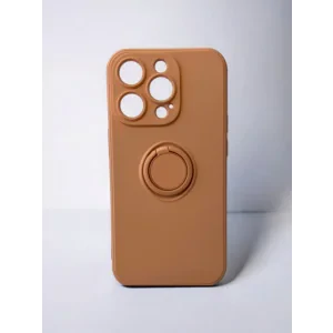Husa Spate Silicon Finger Grip pentru iPhone 14 Pro Bulk Roz