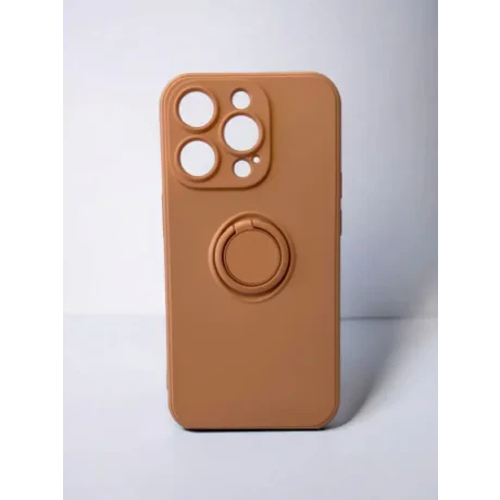 Husa Spate Silicon Finger Grip pentru iPhone 14 Pro Bulk Roz