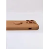 Husa Spate Silicon Finger Grip pentru iPhone 14 Pro Bulk Roz