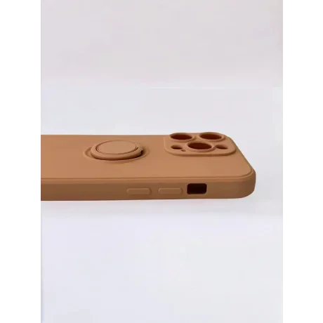 Husa Spate Silicon Finger Grip pentru iPhone 14 Pro Bulk Roz