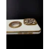 Husa Spate Beauty Lens Frame pentru iPhone 15 Pro Max Bulk Alb