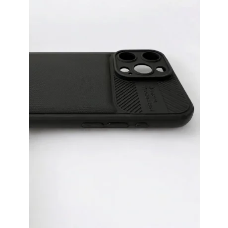Husa Spate Silicon Carbon pentru iPhone 15 Pro Max Bulk Negru