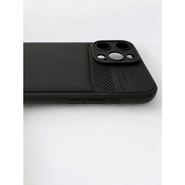 Husa Spate Silicon Carbon pentru iPhone 15 Pro Max Bulk Negru