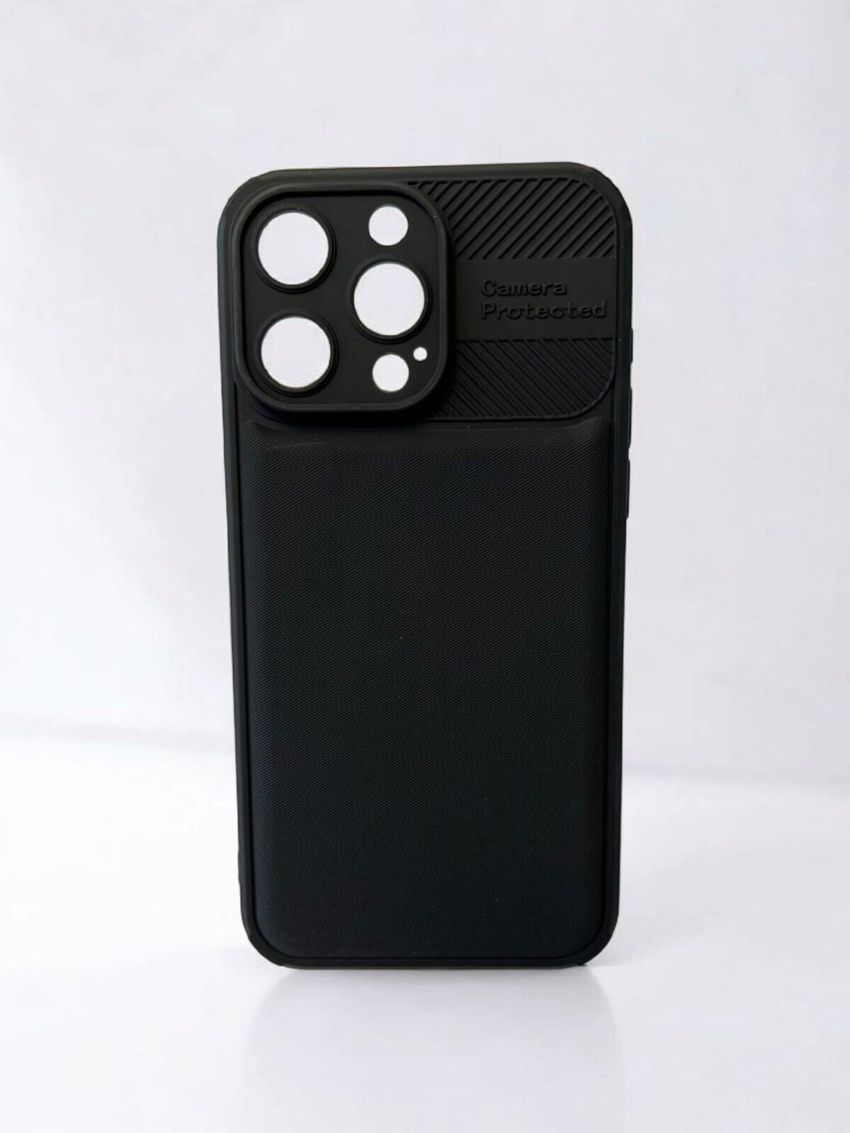 Husa Spate Silicon Carbon pentru iPhone 15 Pro Max Bulk Negru thumb