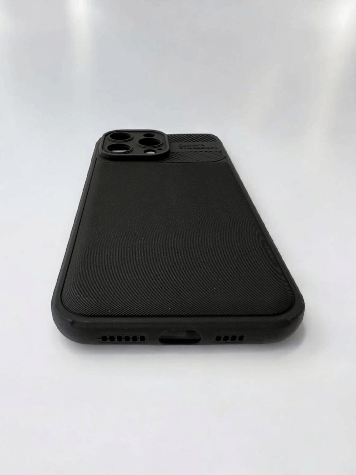 Husa Spate Silicon Carbon pentru iPhone 15 Pro Max Bulk Negru thumb