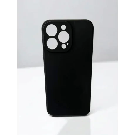 Husa Spate Silicon Slim Mat pentru iPhone 15 Pro Max Bulk Negru