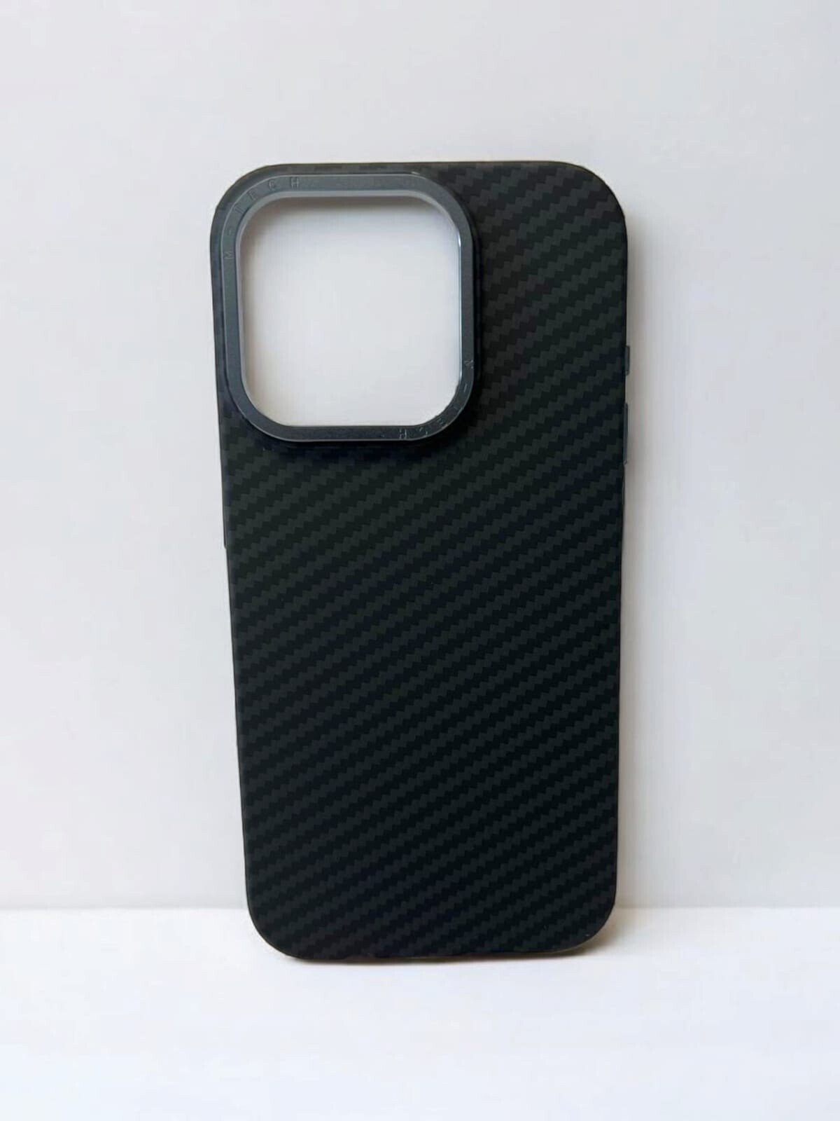 Husa Spate Carbon Z Kevlar pentru iPhone 15 Pro Bulk Negru thumb