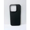 Husa Spate Carbon Z Kevlar pentru iPhone 15 Pro Bulk Negru