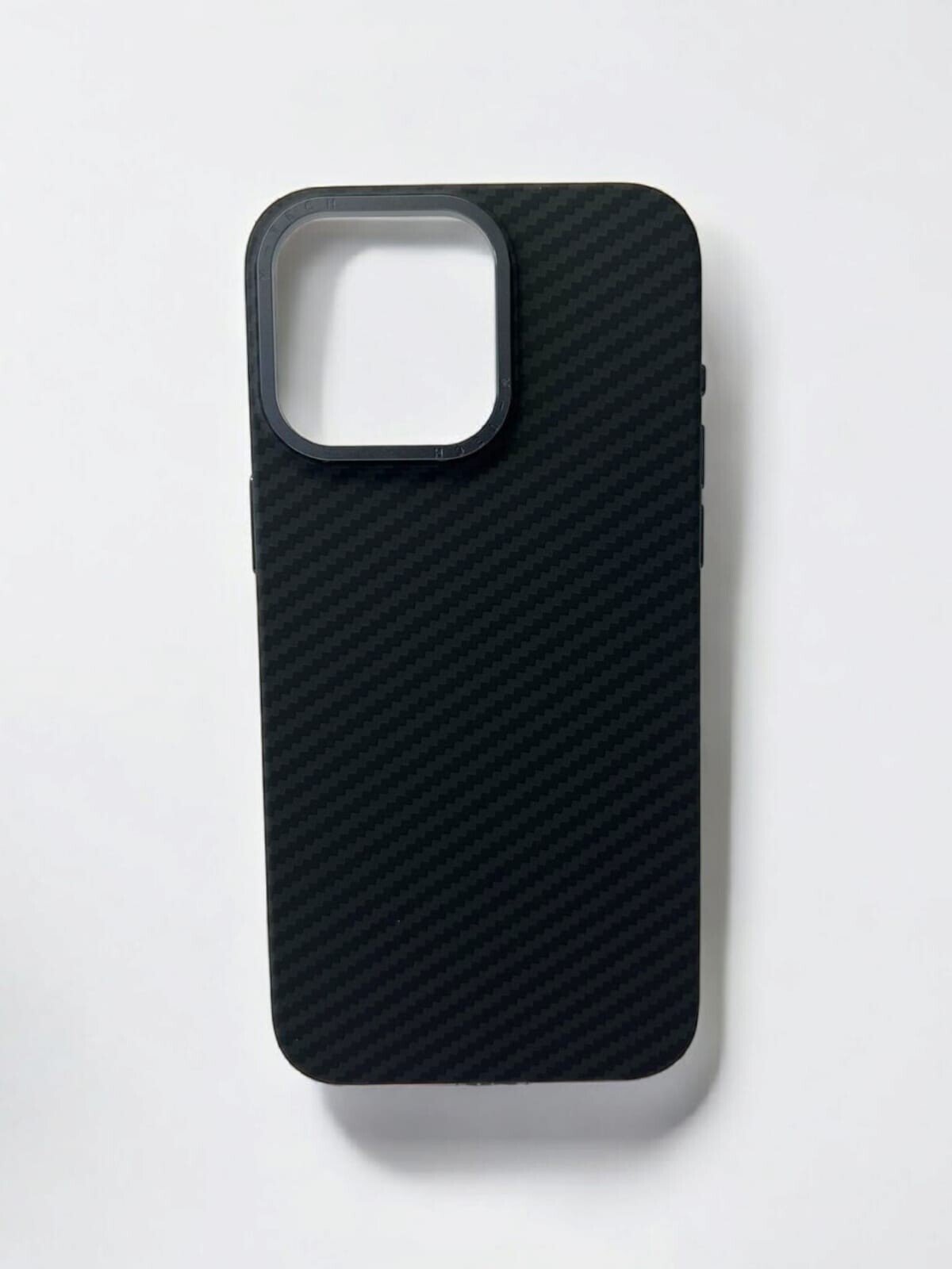 Husa Spate Carbon Z Kevlar pentru iPhone 15 Pro Max Bulk Negru thumb