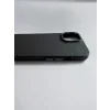 Husa Spate Carbon Z Kevlar pentru iPhone 15 Bulk Bulk Negru