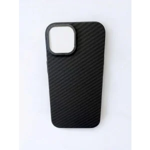 Husa Spate Carbon Z Kevlar pentru iPhone 15 Bulk Bulk Negru