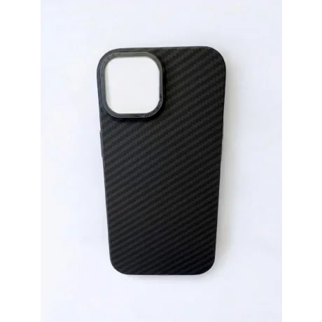 Husa Spate Carbon Z Kevlar pentru iPhone 15 Bulk Bulk Negru