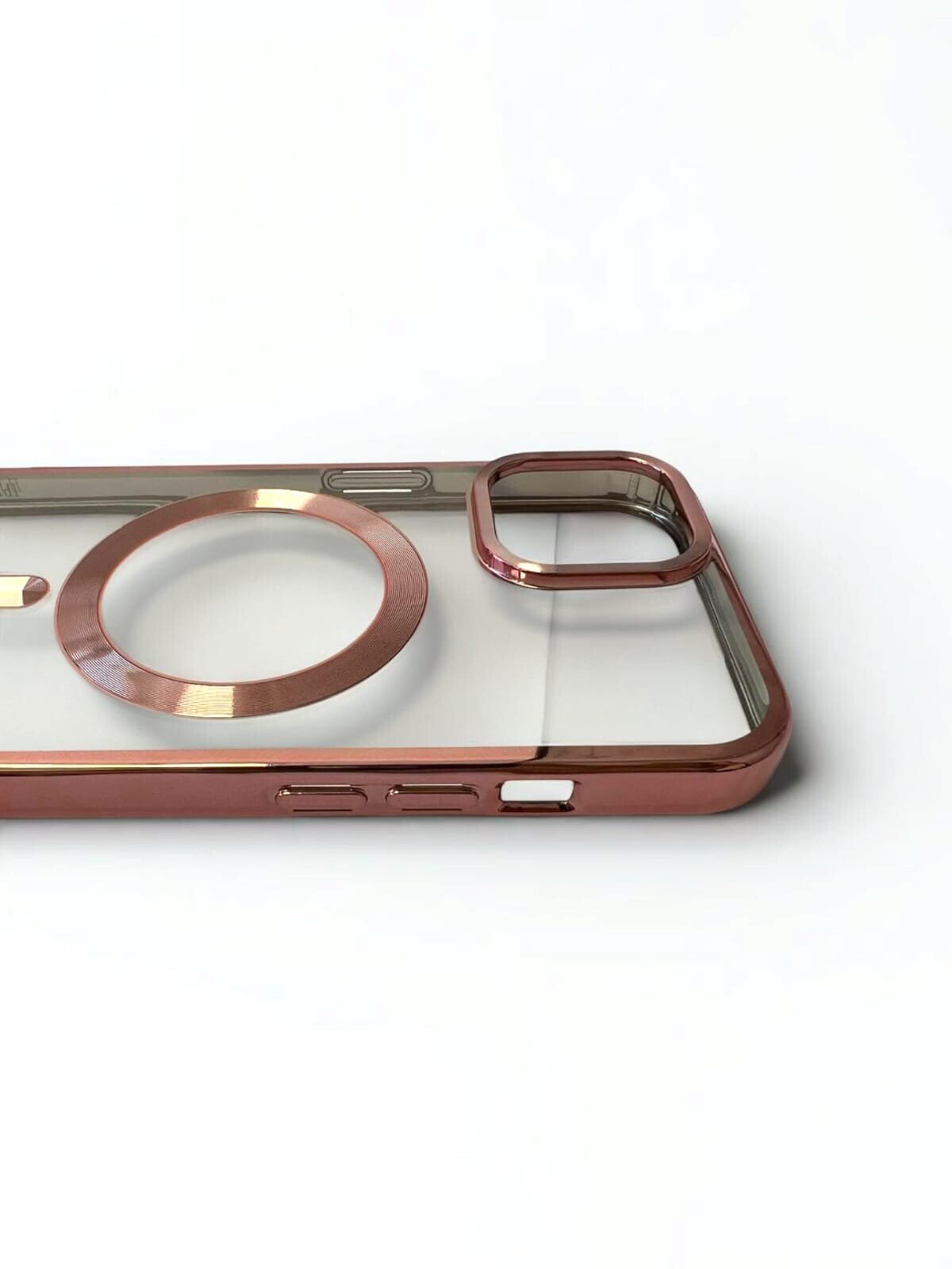 Husa Spate Beauty Lens Frame MagSafe pentru iPhone 15 Bulk Roz/Mov thumb