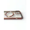 Husa Spate Beauty Lens Frame MagSafe pentru iPhone 15 Bulk Roz/Mov