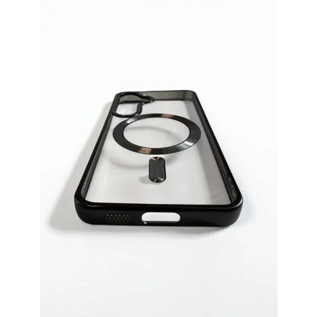 Husa Spate Beauty Lens Frame MagSafe pentru Samsung Galaxy S24 Bulk Negru