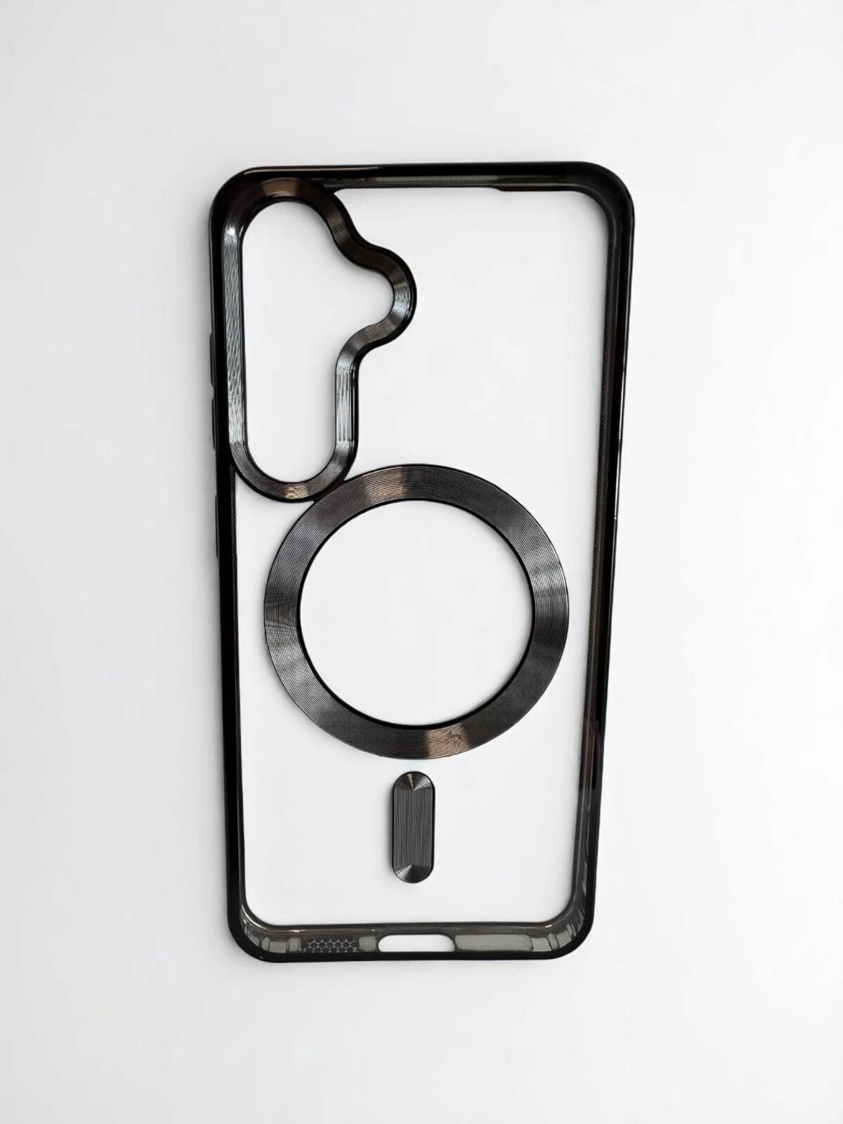 Husa Spate Beauty Lens Frame MagSafe pentru Samsung Galaxy S24 Bulk Negru thumb