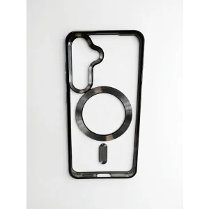 Husa Spate Beauty Lens Frame MagSafe pentru Samsung Galaxy S24 Bulk Negru