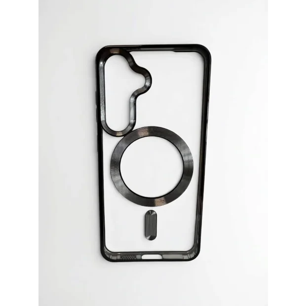 Husa Spate Beauty Lens Frame MagSafe pentru Samsung Galaxy S24 Bulk Negru