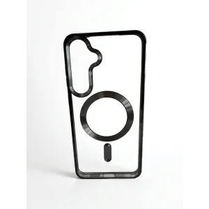 Husa Spate Beauty Lens Frame MagSafe pentru Samsung Galaxy S24 Plus Bulk Negru