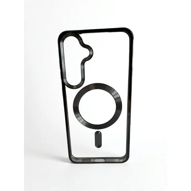 Husa Spate Beauty Lens Frame MagSafe pentru Samsung Galaxy S24 Plus Bulk Negru