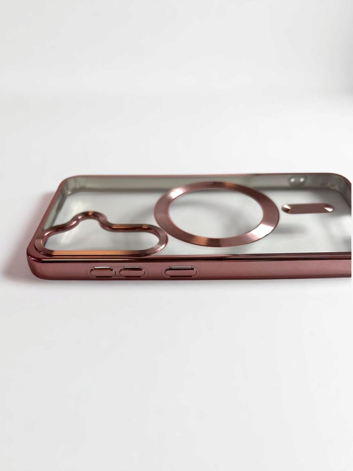 Husa Spate Beauty Lens Frame MagSafe pentru Samsung Galaxy S24 Bulk Roz/Mov thumb