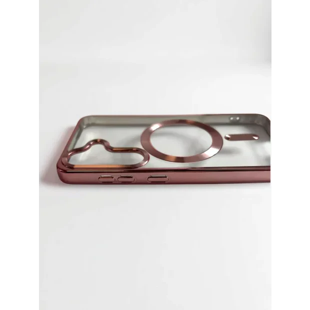Husa Spate Beauty Lens Frame MagSafe pentru Samsung Galaxy S24 Bulk Roz/Mov