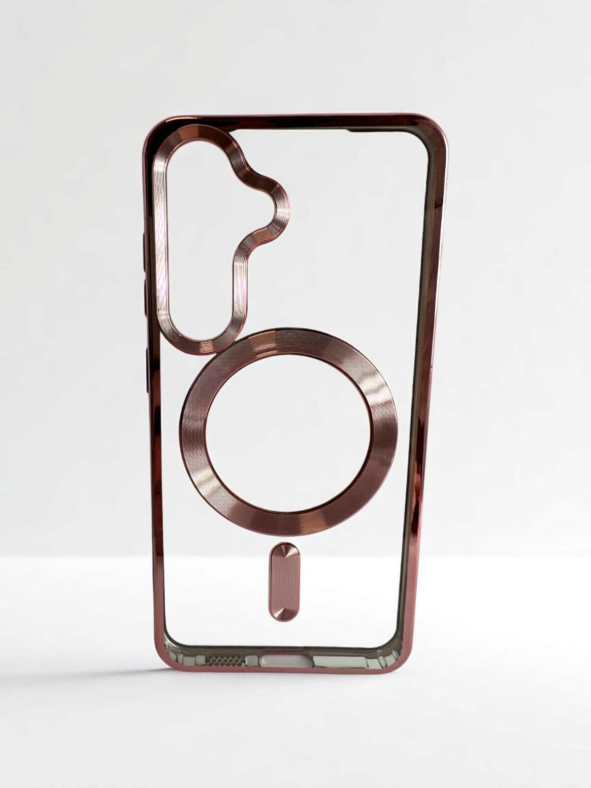 Husa Spate Beauty Lens Frame MagSafe pentru Samsung Galaxy S24 Bulk Roz/Mov thumb