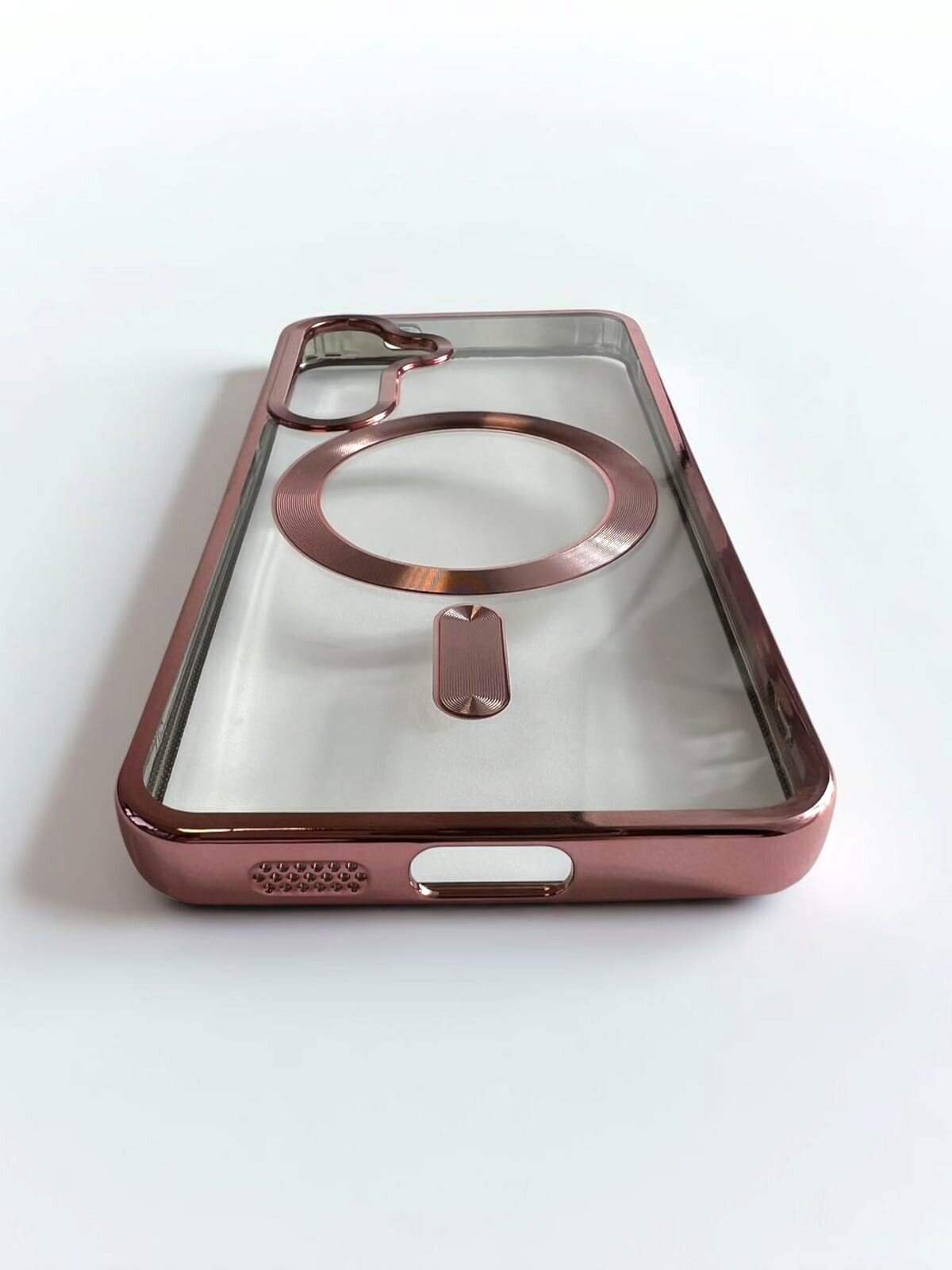 Husa Spate Beauty Lens Frame MagSafe pentru Samsung Galaxy S24 Bulk Roz/Mov thumb