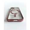 Husa Spate Beauty Lens Frame MagSafe pentru Samsung Galaxy S24 Bulk Roz/Mov
