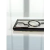 Husa Spate Beauty Lens Frame MagSafe pentru Samsung Galaxy S24 Ultra Bulk Negru